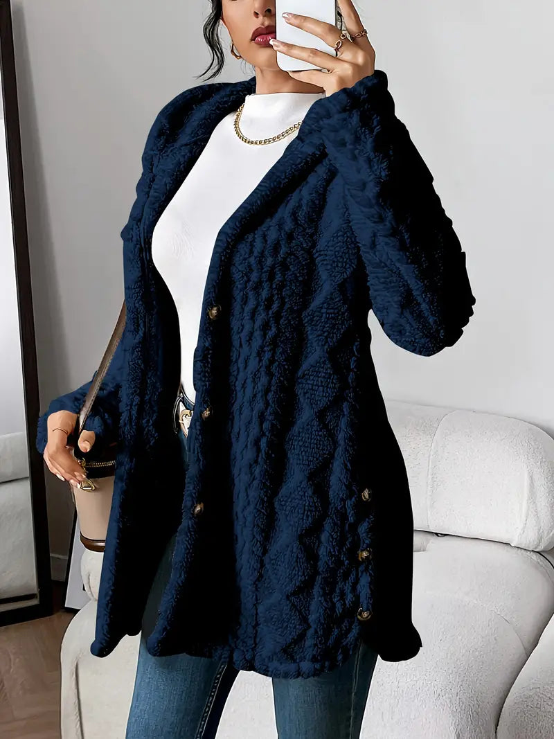 Sophie | Cardigan à Capuche en Peluche