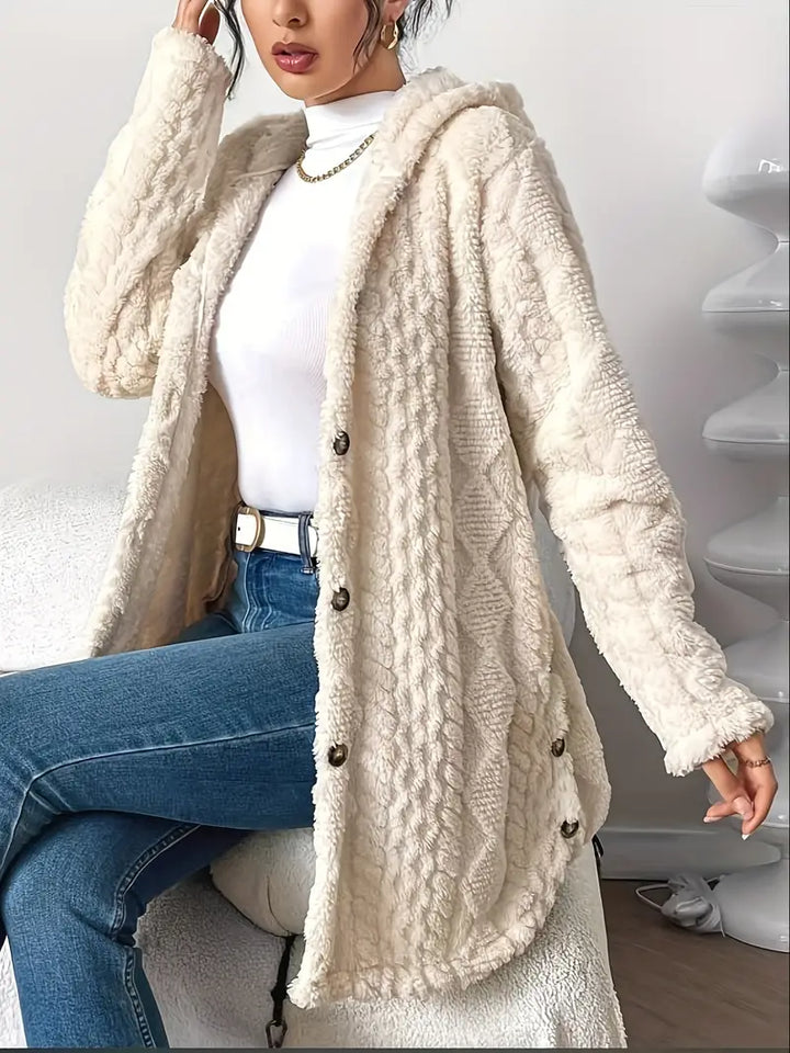 Sophie | Cardigan à Capuche en Peluche