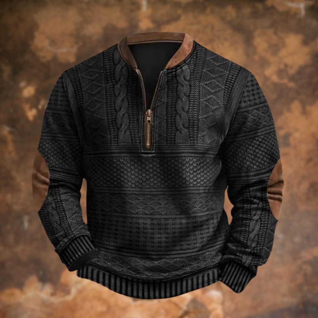 Anton – Pull Tricoté avec Détail de Zip