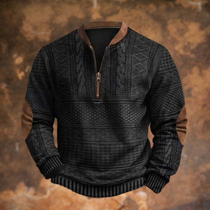 Anton – Pull Tricoté avec Détail de Zip