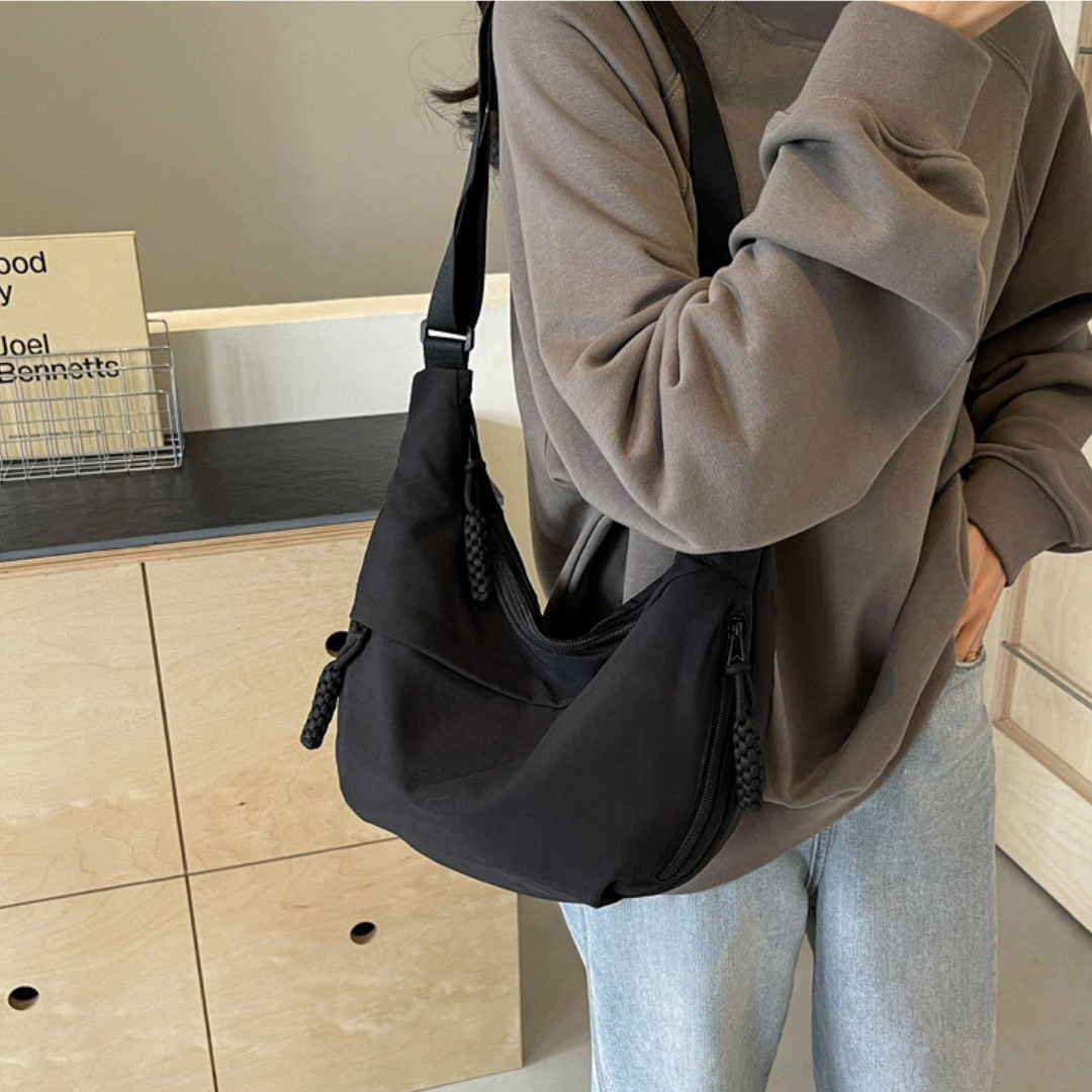Sac à Bandoulière Élégant en Nylon pour Femme