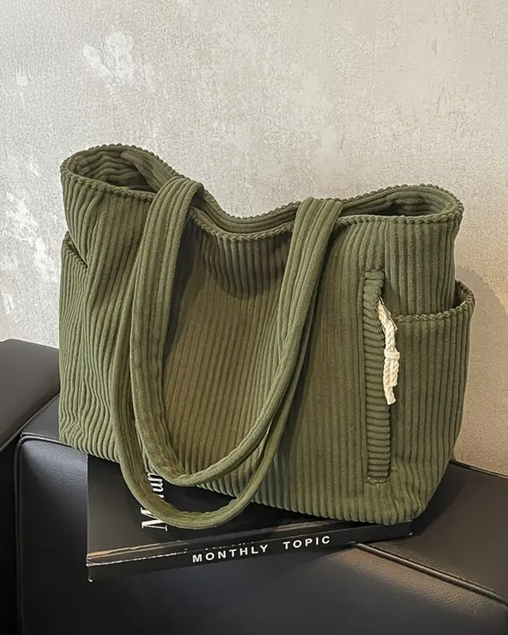 Tilda – Sac à bandoulière côtelé avec détail en cordon