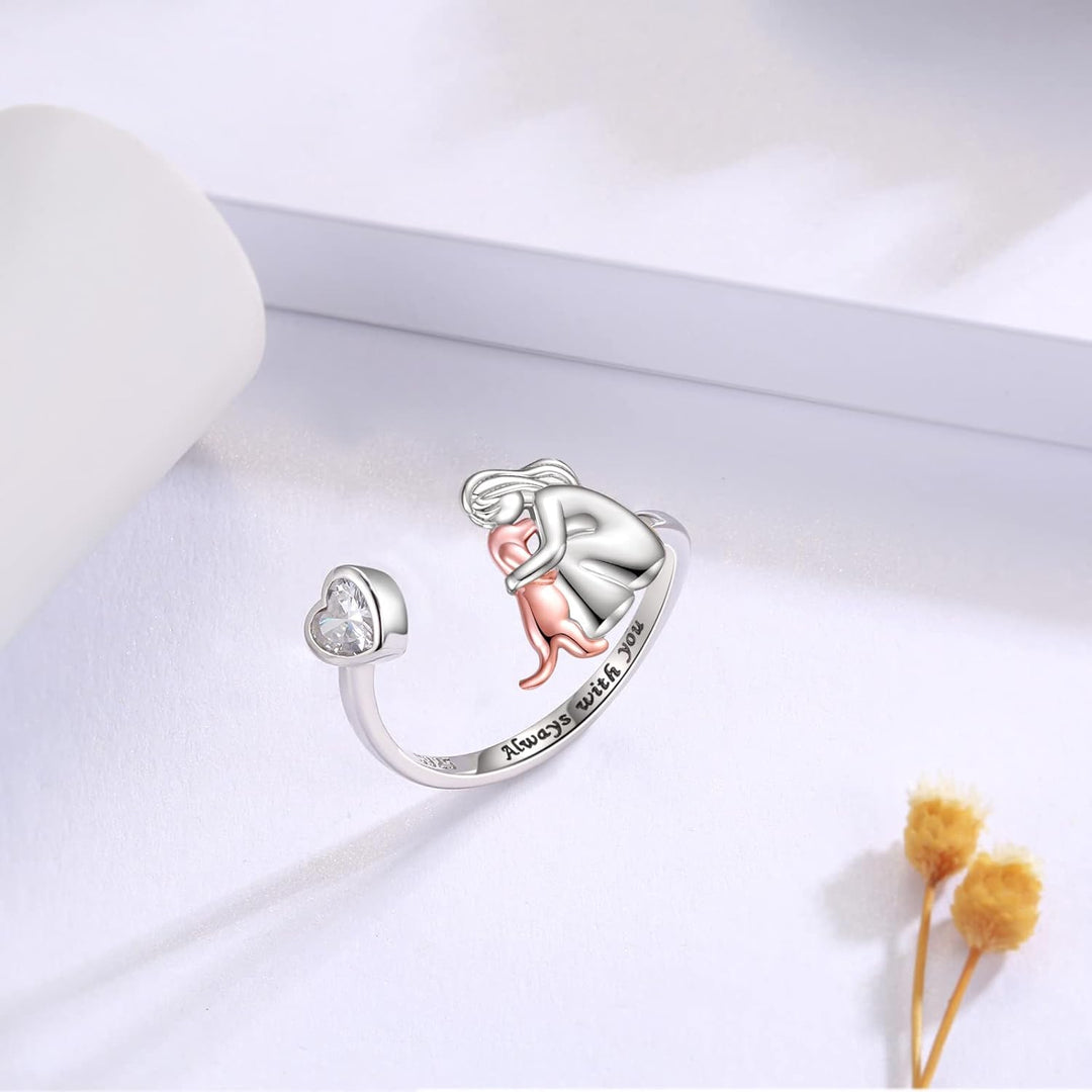 Luvare Paris™ | Bague avec icône de chien (Rose)