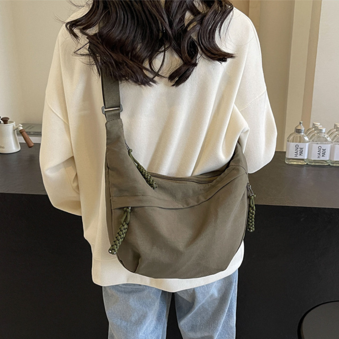 Sac à Bandoulière Élégant en Nylon pour Femme