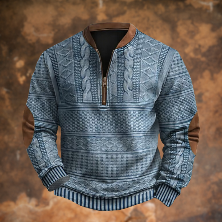 Anton – Pull Tricoté avec Détail de Zip