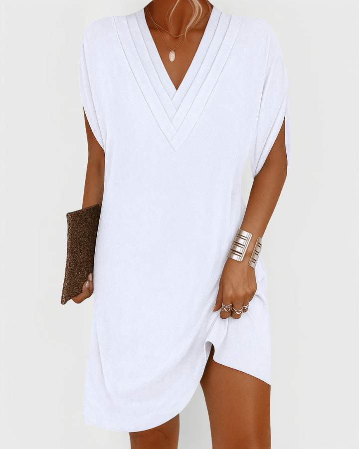 Jeanne™ – Robe Décontractée à Col V pour Femme
