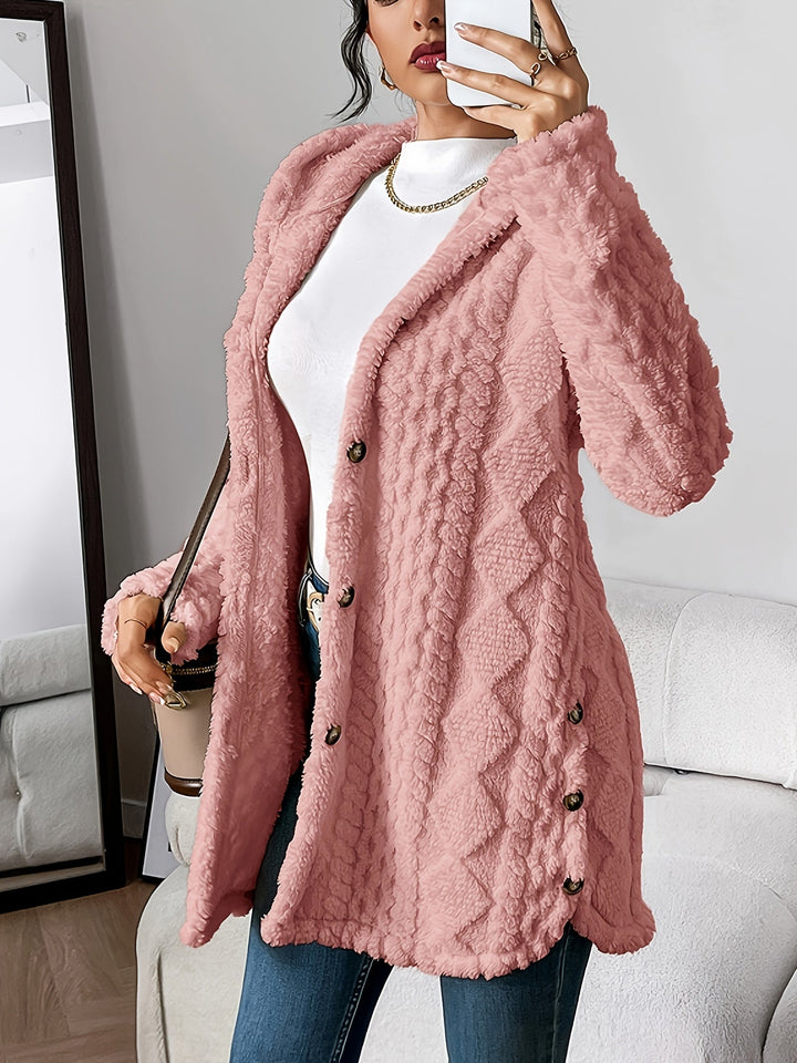 Sophie | Cardigan à Capuche en Peluche