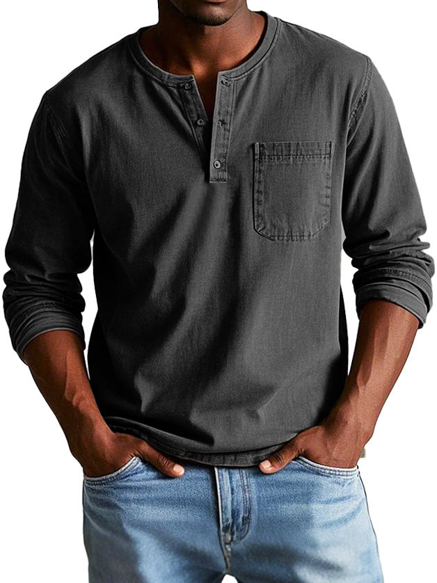 THOMAS | CHEMISE VINTAGE À MANCHES LONGUES