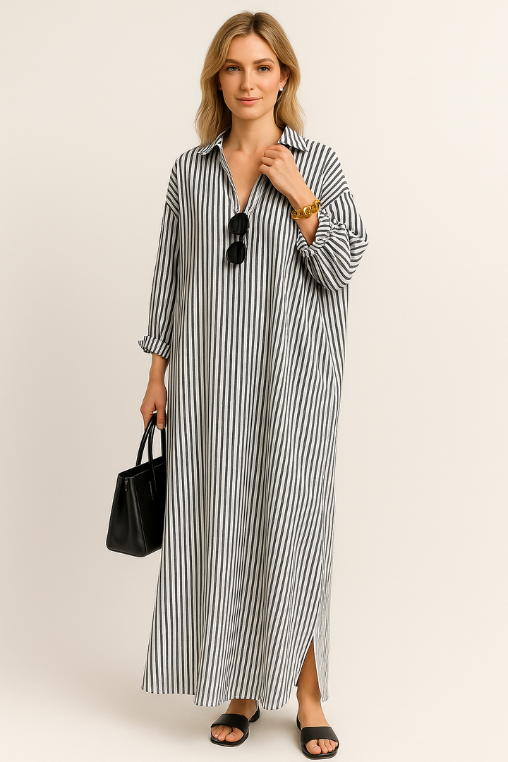 Luna | Robe chemise légèrement oversize