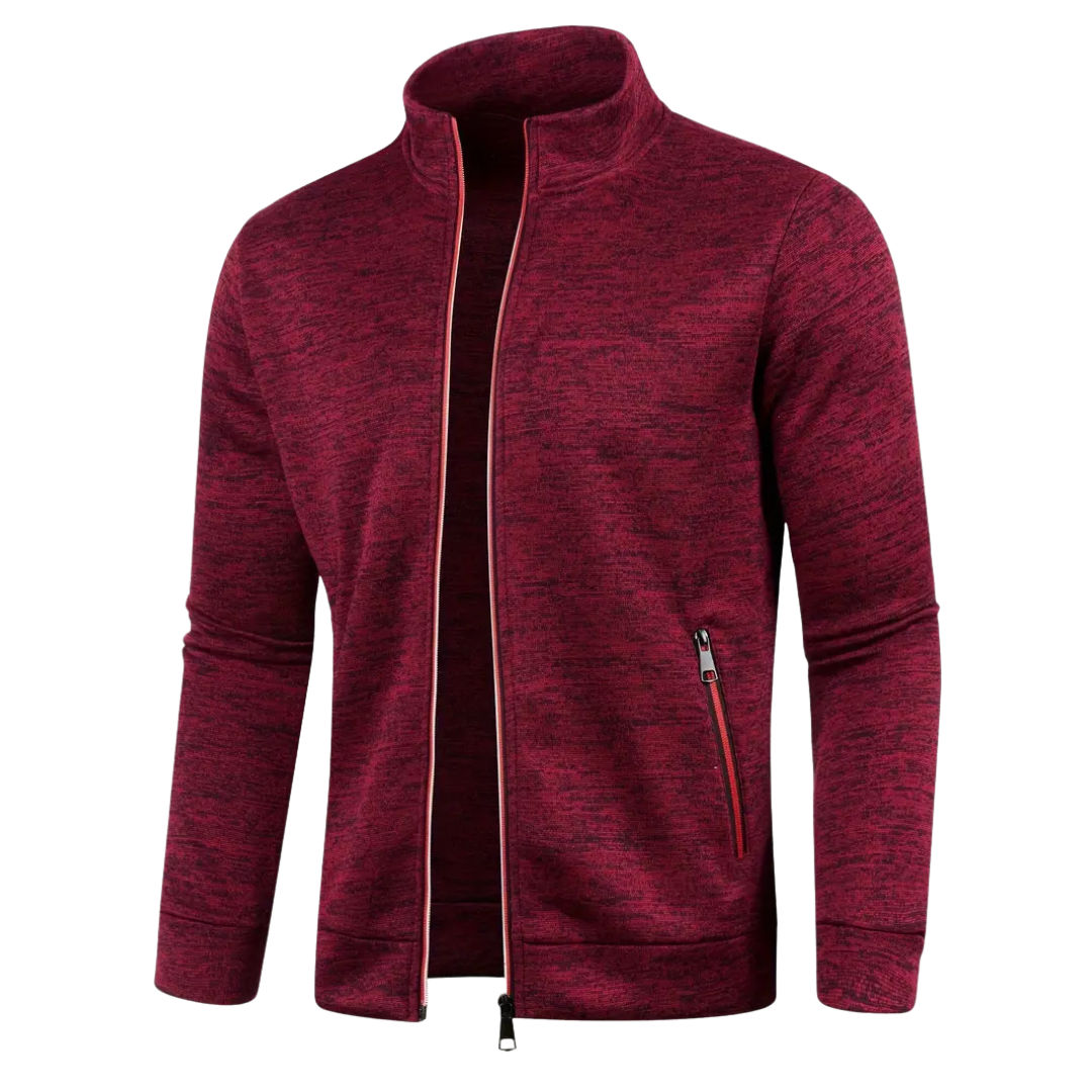 Théo™ – Veste Tricotée Classique avec Fermeture Éclair