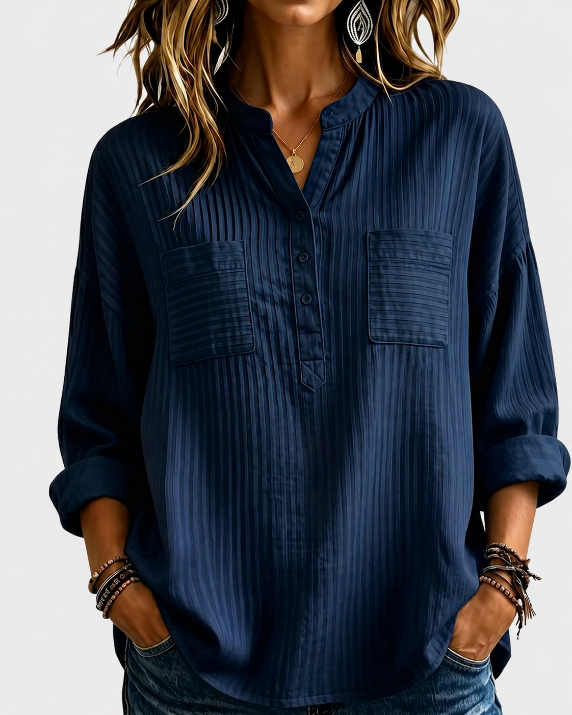 Bleu marine / 4XL