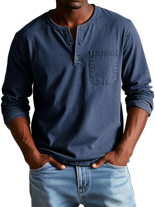 THOMAS | CHEMISE VINTAGE À MANCHES LONGUES
