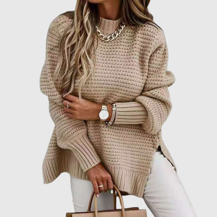 Sophia — Pull Doux avec Col Roulé