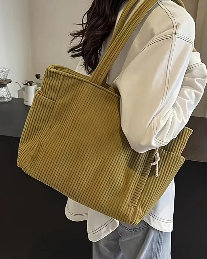 Tilda – Sac à bandoulière côtelé avec détail en cordon