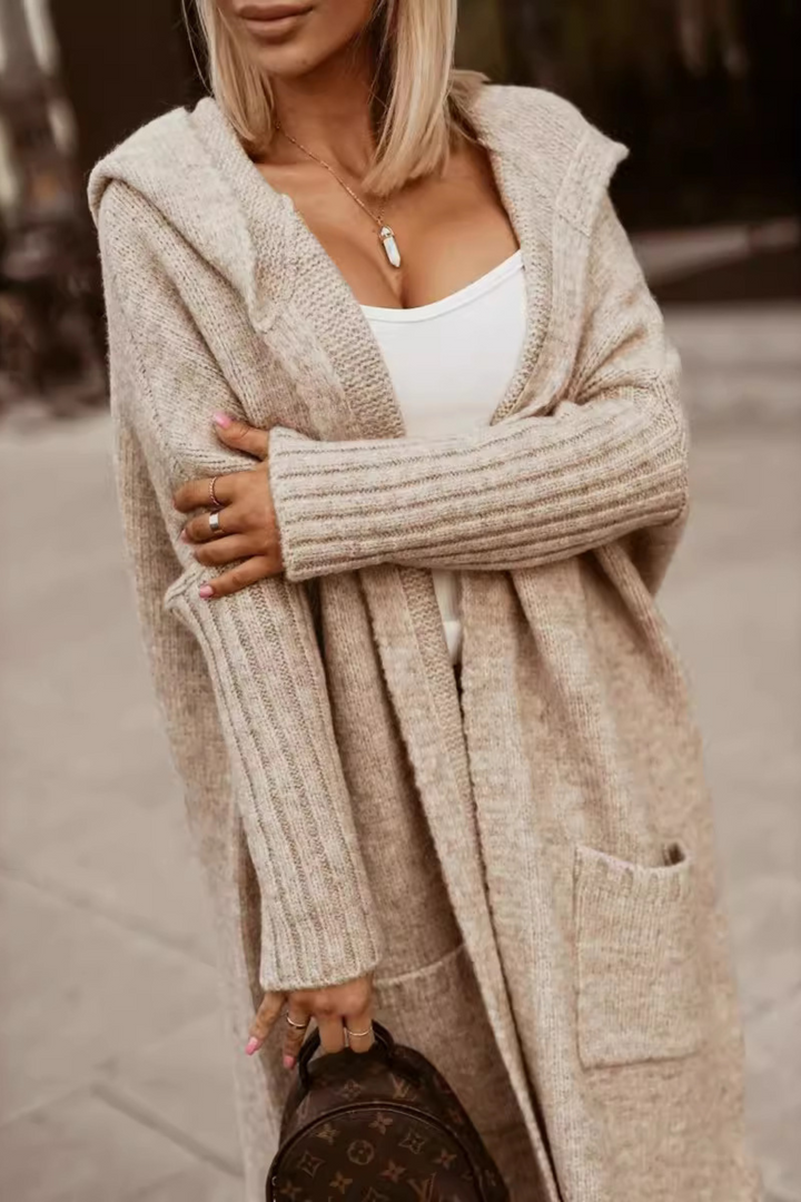 Avencea - Veste en maille longue pour femmes