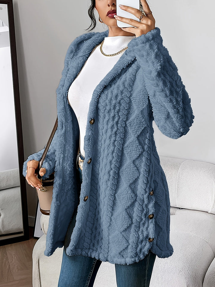 Sophie | Cardigan à Capuche en Peluche