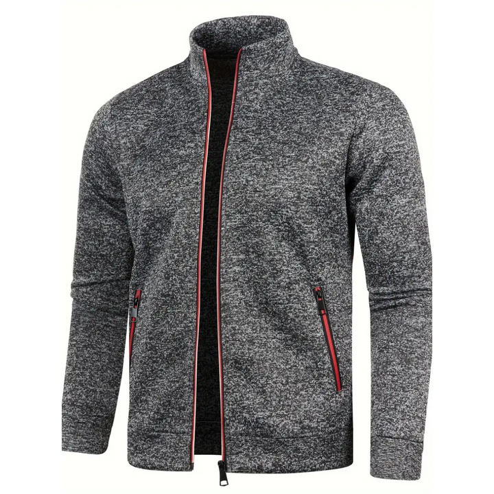 Théo™ – Veste Tricotée Classique avec Fermeture Éclair