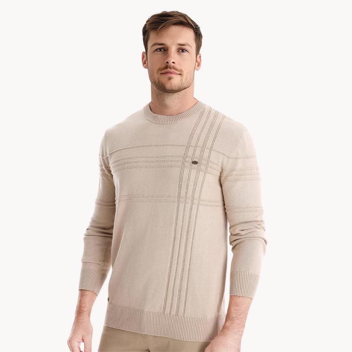 Luvare | Pull pour hommes élégant avec motif en losanges