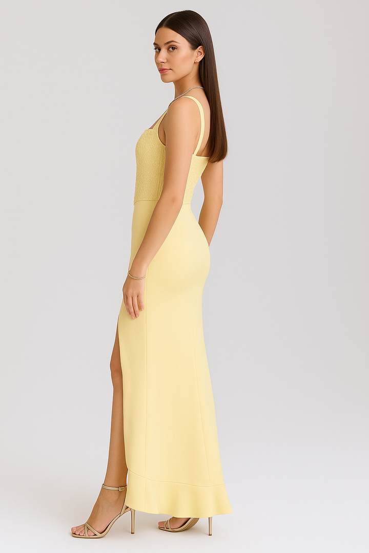 Bella| Robe en Satin avec Volants