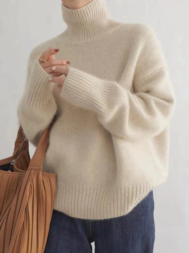 Grażyna — Pull doux avec col montant