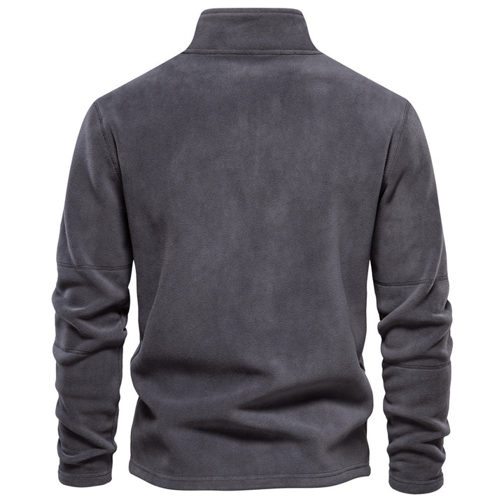 Sweat Demi-Zip Col Montant en Polaire