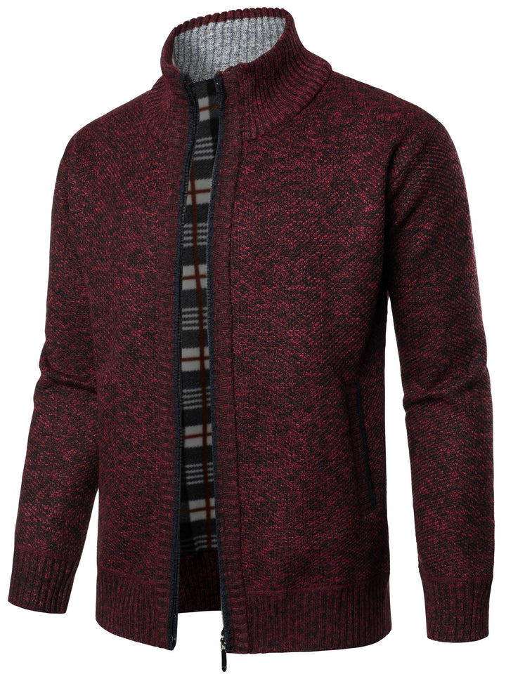 Cardigan Zippé Col Montant