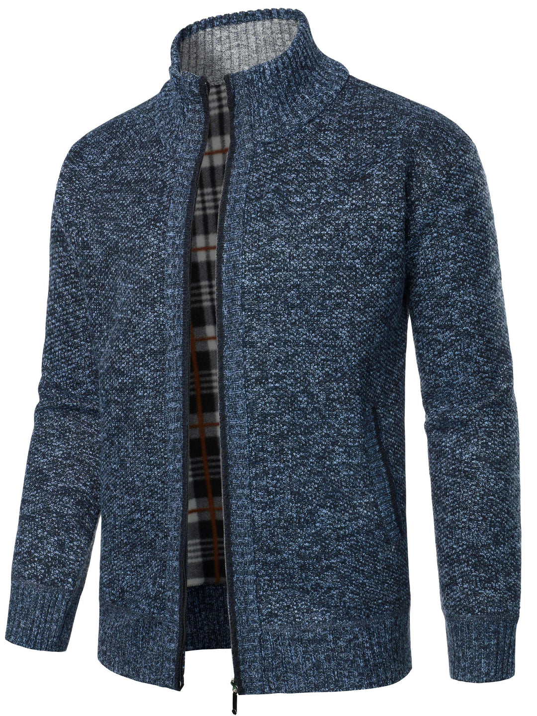 Cardigan Zippé Col Montant