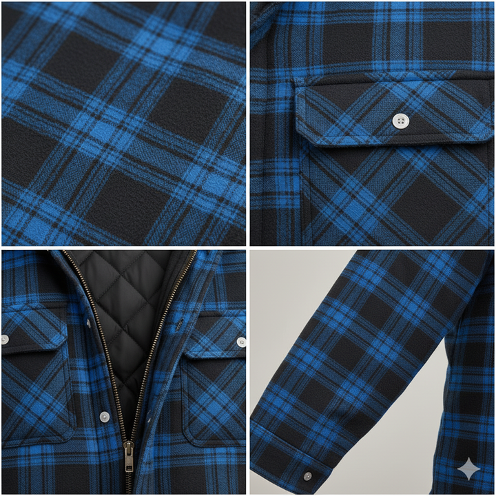 Bastien — Veste en laine mélangée premium