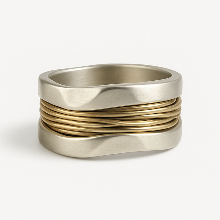 Bague en Argent et Fils d'Or