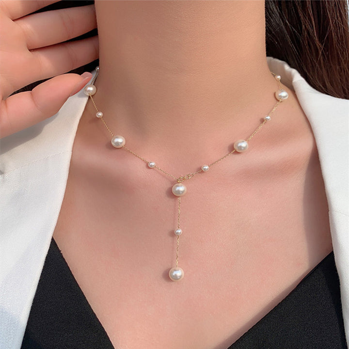 Collier sautoir argenté 925 – perles & ciel étoilé