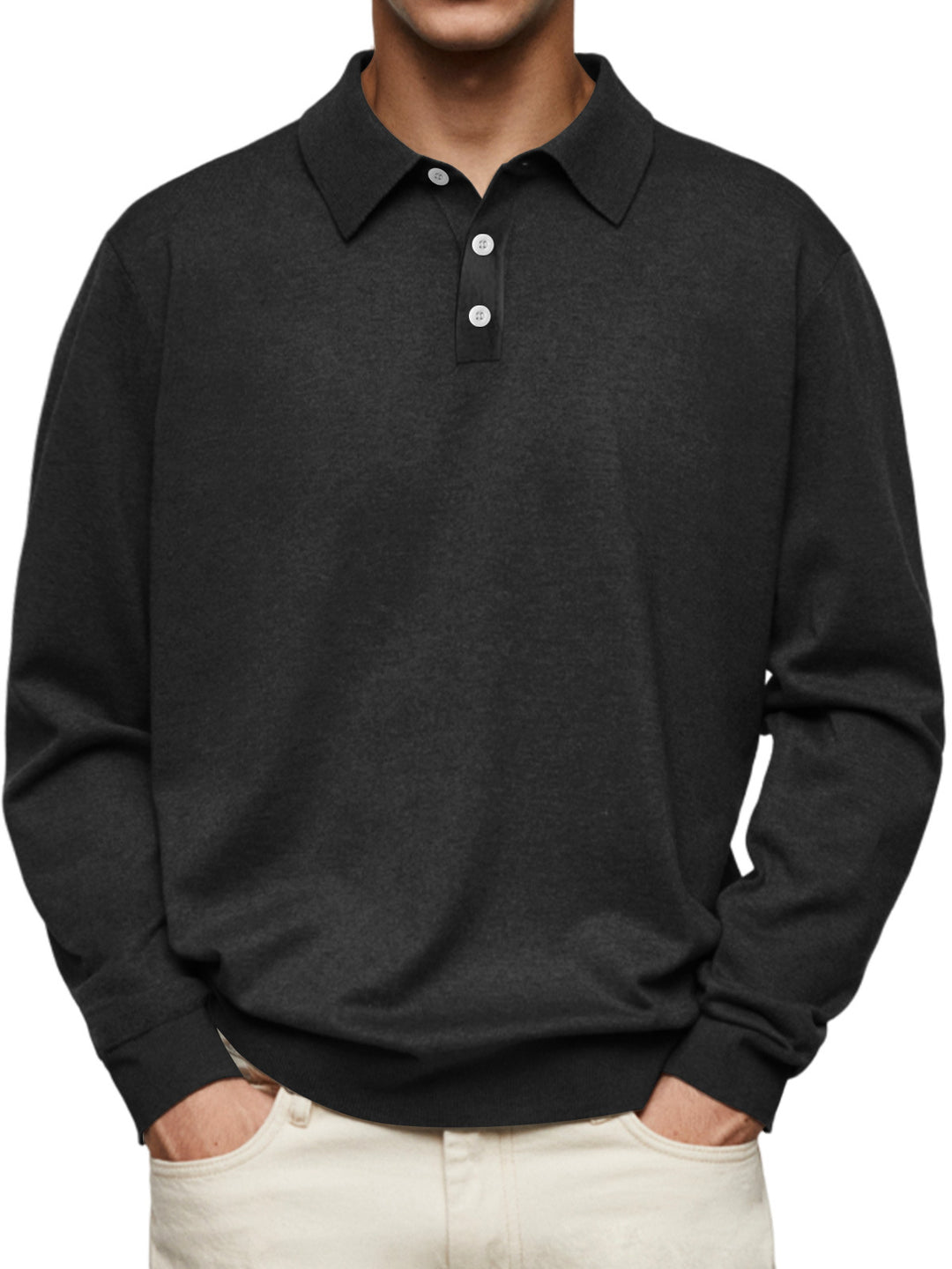 Laurent™ | Polo Décontracté à Manches Longues