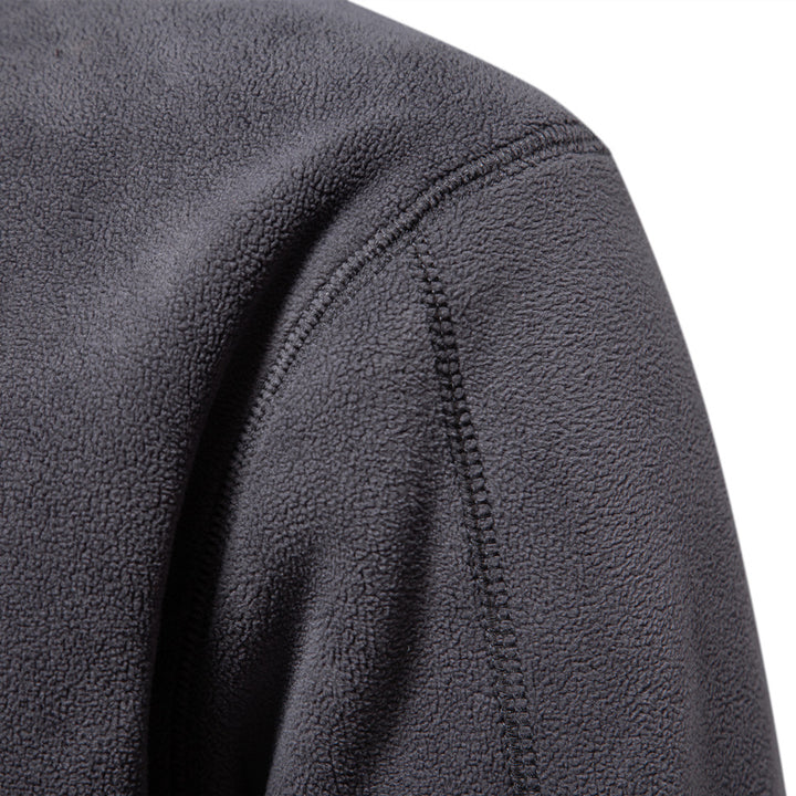 Sweat Demi-Zip Col Montant en Polaire