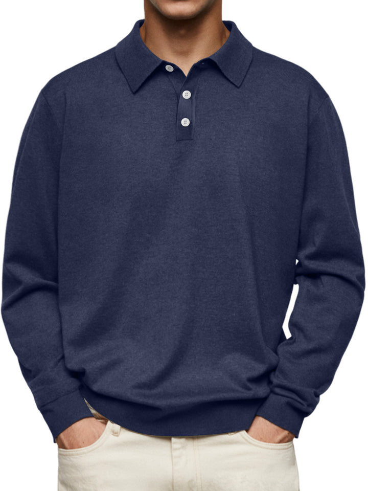 Laurent™ | Polo Décontracté à Manches Longues