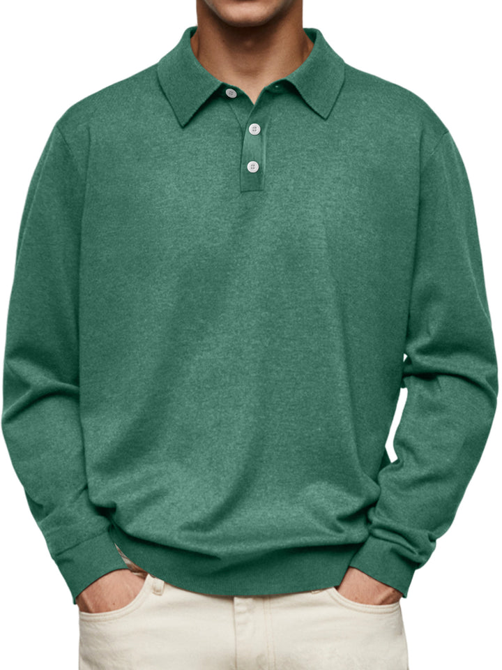 Laurent™ | Polo Décontracté à Manches Longues