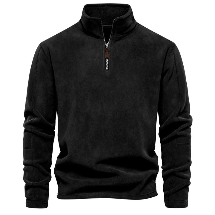 Sweat Demi-Zip Col Montant en Polaire
