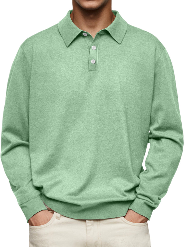Laurent™ | Polo Décontracté à Manches Longues