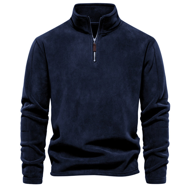 Sweat Demi-Zip Col Montant en Polaire