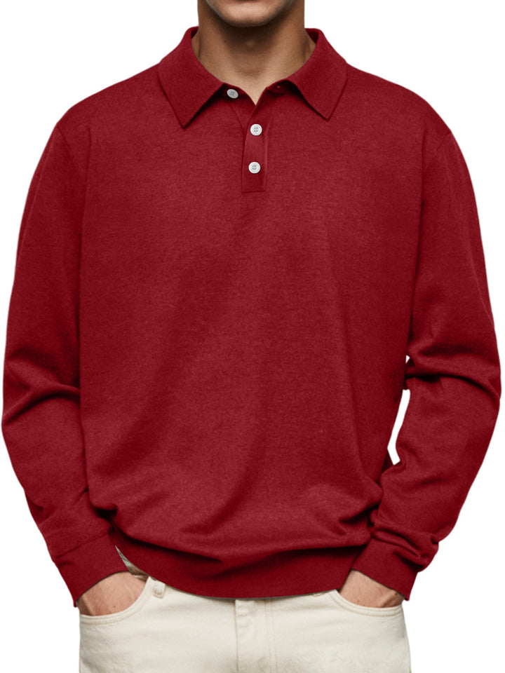 Laurent™ | Polo Décontracté à Manches Longues