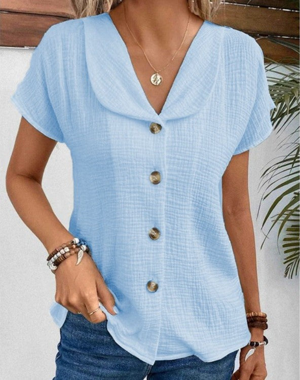 Luna | Blouse en coton et lin