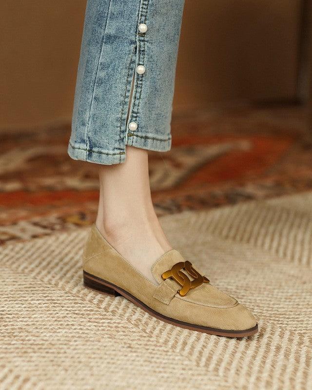 Mocassins en Suède Duchesse