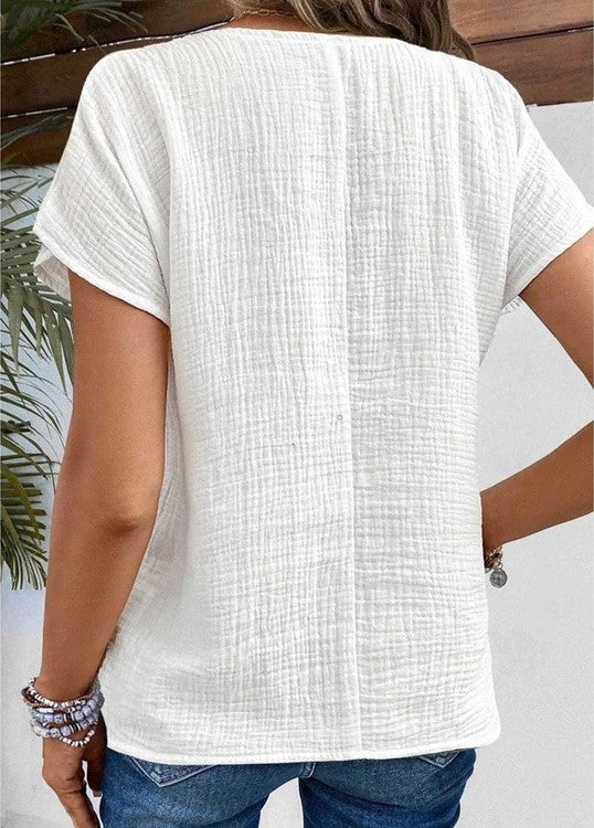 Luna | Blouse en coton et lin