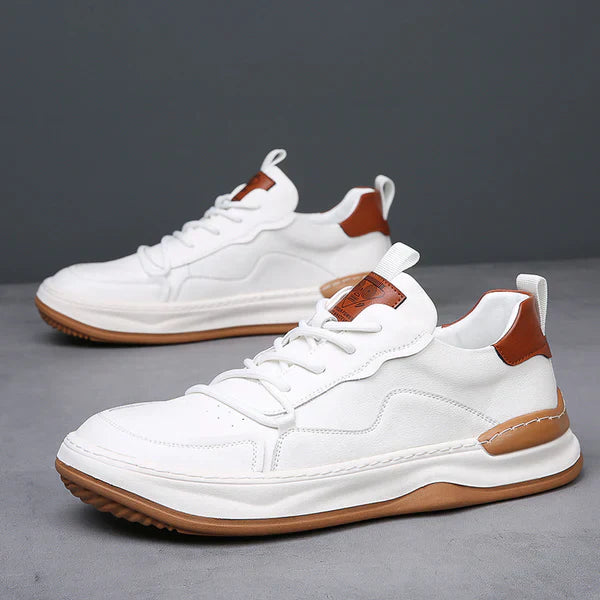 Chaussures en Cuir à Semelle Élevée