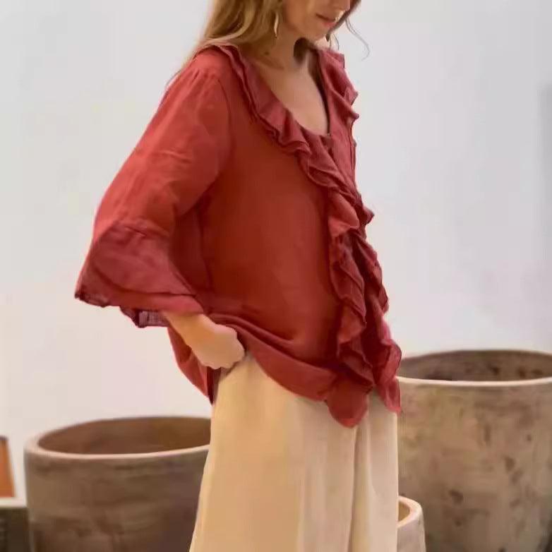 Luna | Chemise froissée
