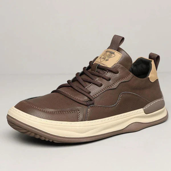 Chaussures en Cuir à Semelle Élevée