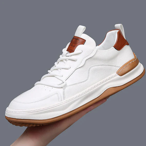 Chaussures en Cuir à Semelle Élevée