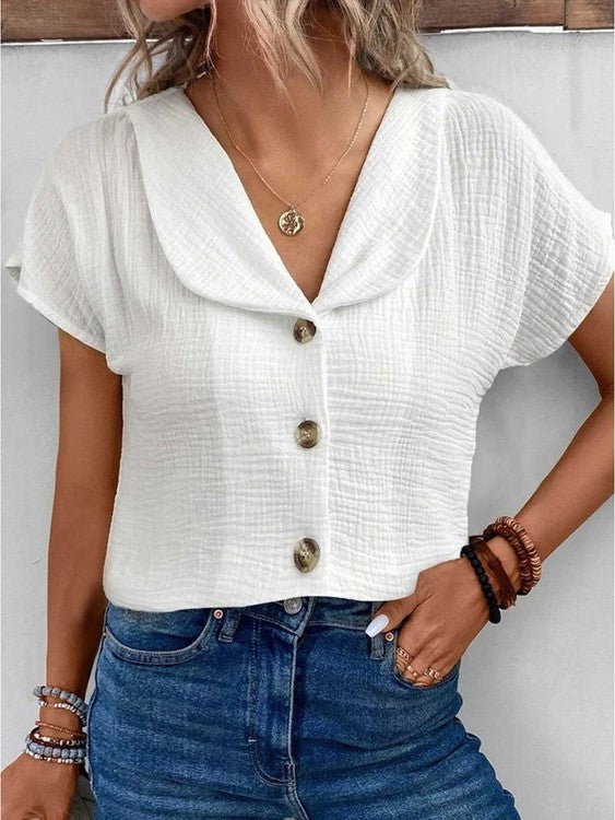 Luna | Blouse en coton et lin