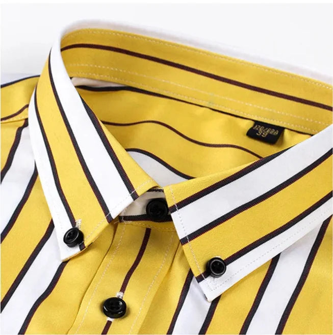 Luvare Paris - Chemise à Rayures Décontractée pour Hommes