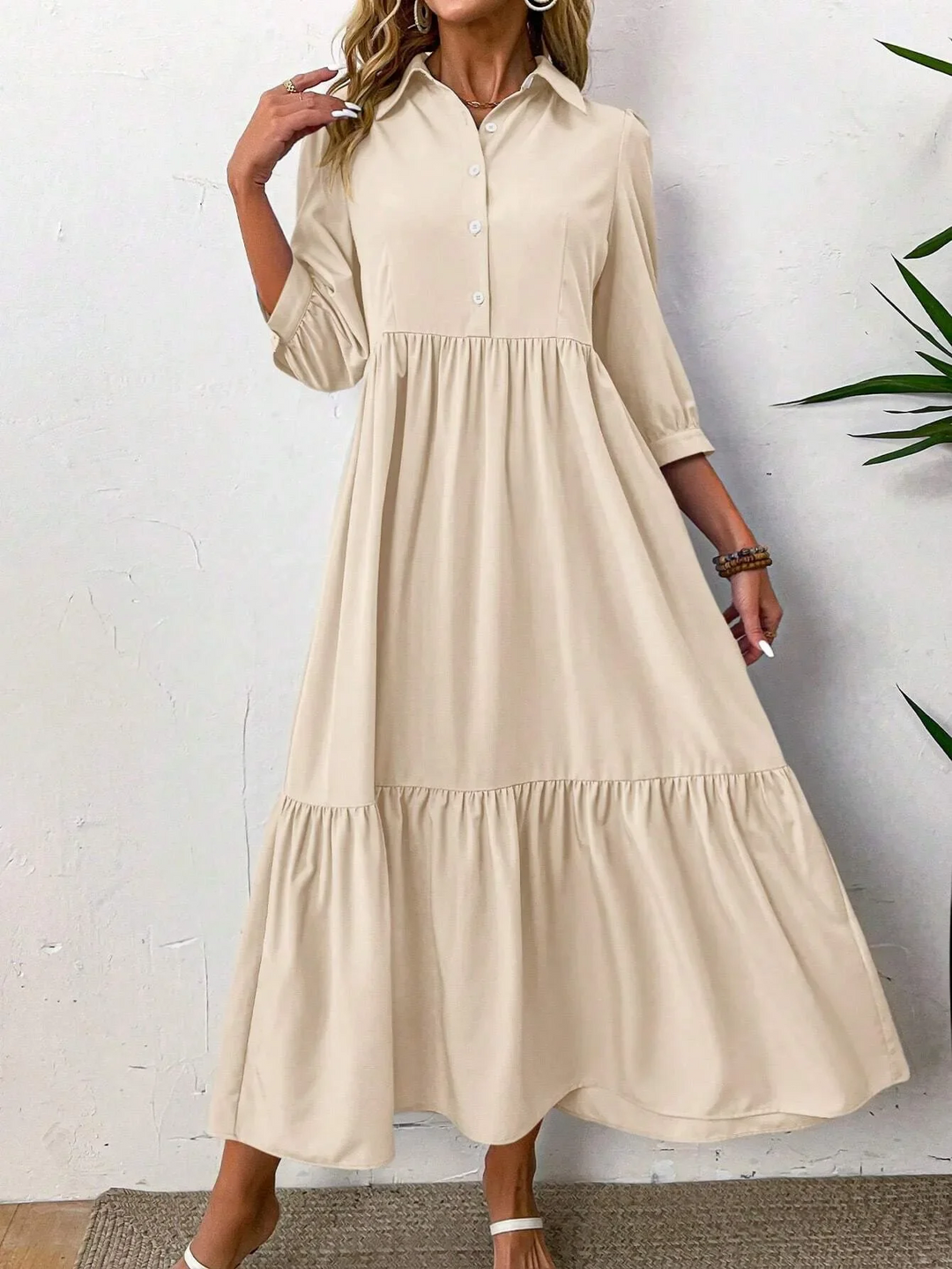 Luna | Robe chemise fluide