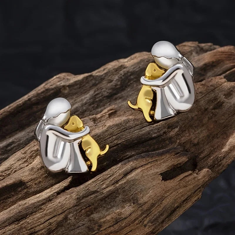 Luvare Paris™ | Boucles d'oreilles avec icône de chien