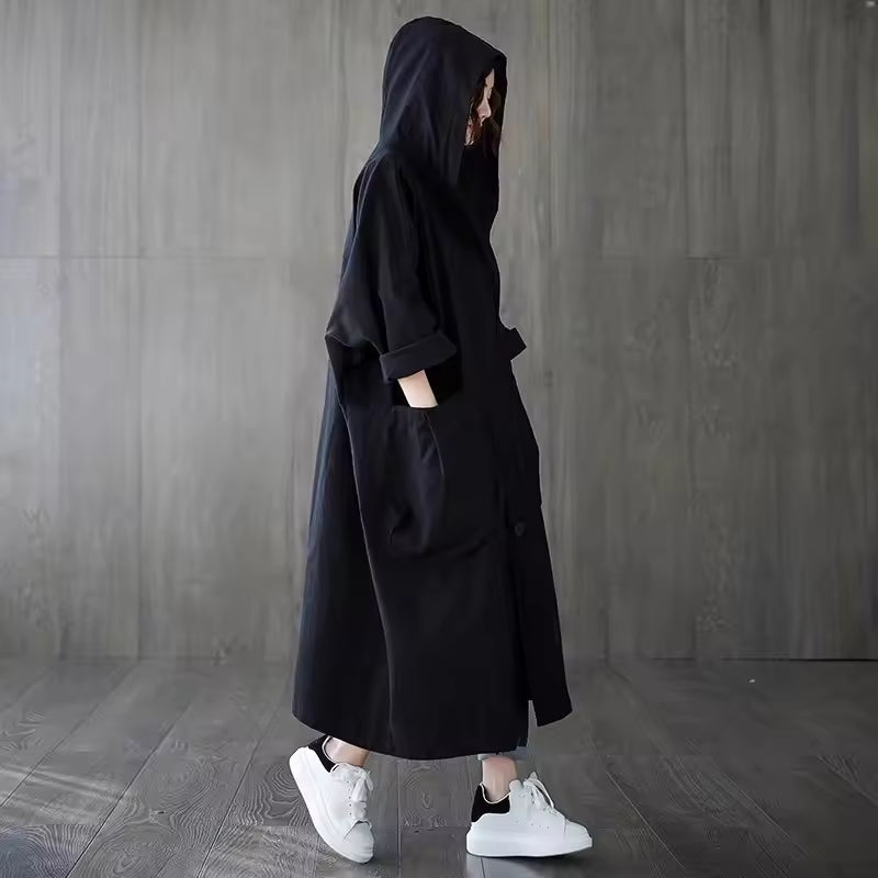 Stacey – Manteau Long à Double Boutonnage et Longueur Cheville